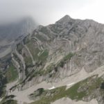 Durmitor: Les plissements rocheux du Sareni Pasovi.